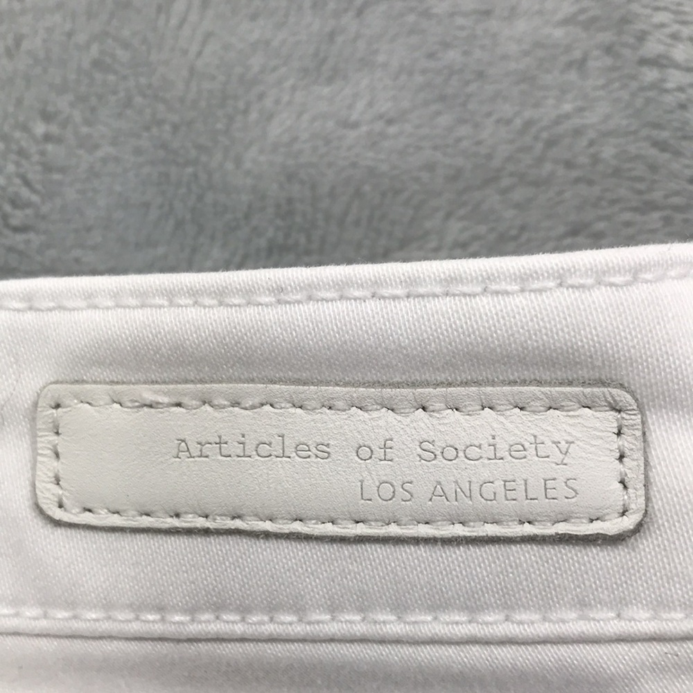 Articles of Society "Sarah" White Mid-Rise Skinny Jeans 5350CR-910E Size 30 - Picture 7 of 11